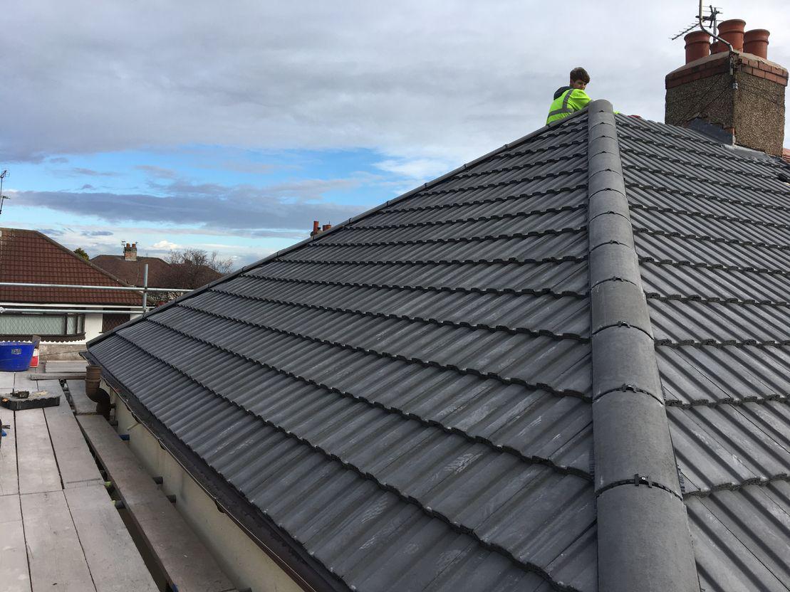 Professional roofing services being carried out on a residential property in County Durham