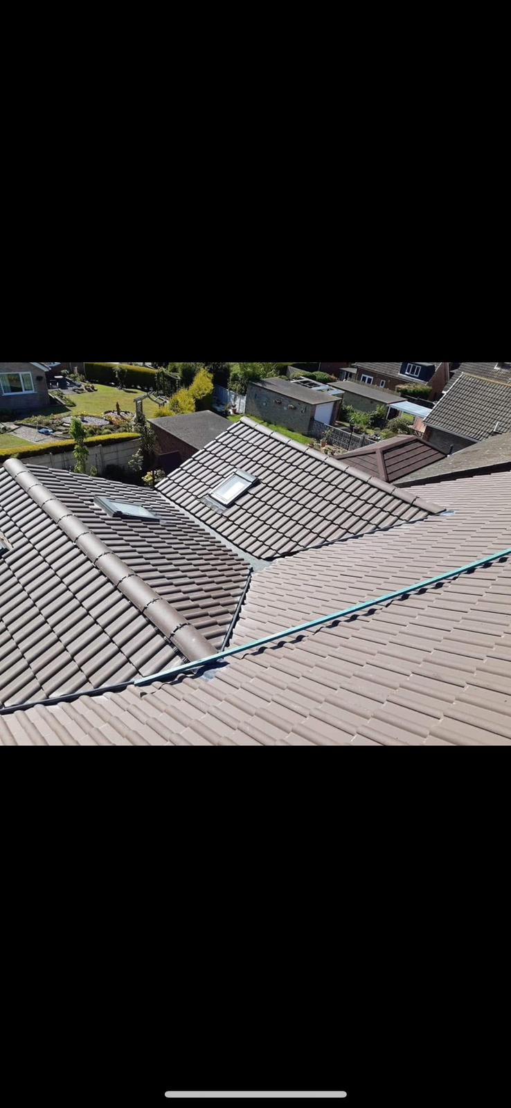 Residential houses with pitched roofs in Bowburn, County Durham